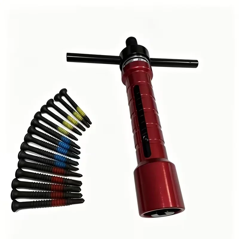 Key Cylinder Lock Puller, Lock Claw Puller Group, Crank Broken for Disassembly, Replace Locksmith Tool with 4.2/4.8/5.5mm Screws
