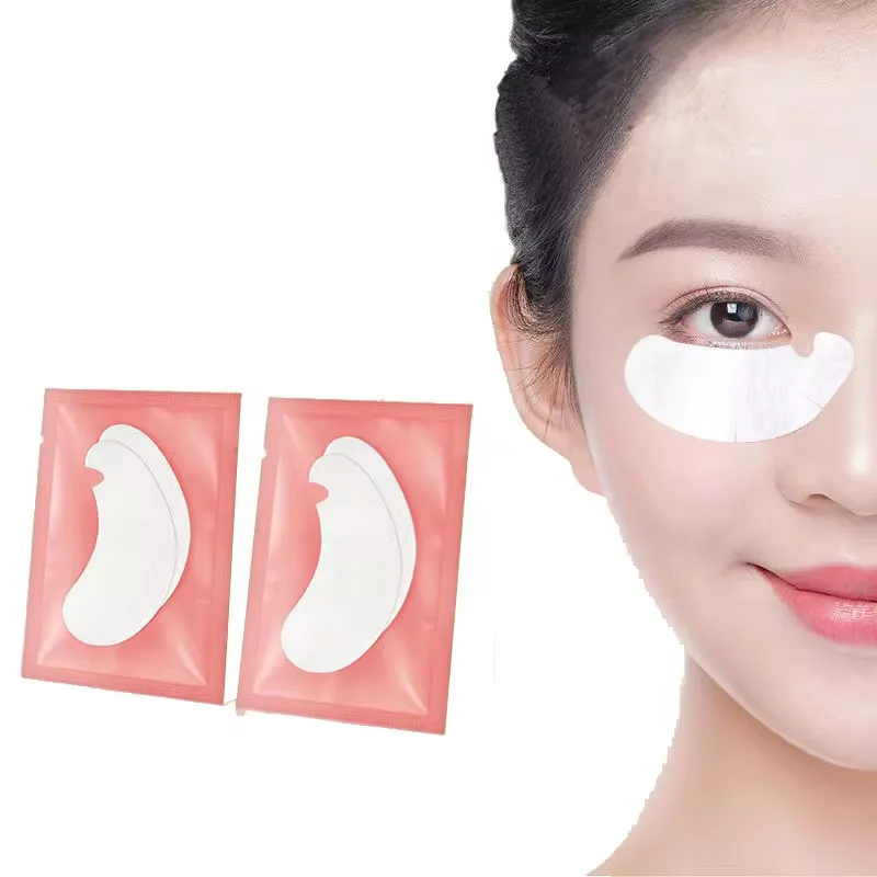 

500 Pairs Eyepads Eyelash Extension Pad Under Eye Gel Patch Under Eye Patch Lash Pad for Eyelash Extension Eye Pads Patches Pink