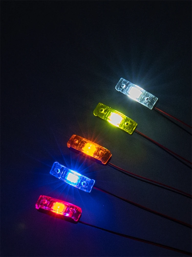 JUWUBA Width Warning Light Spotlight Clearance Light For 1/14 Tamiya Rc Model Toy Truck For 770s Actros Arocs MAN Accessories
