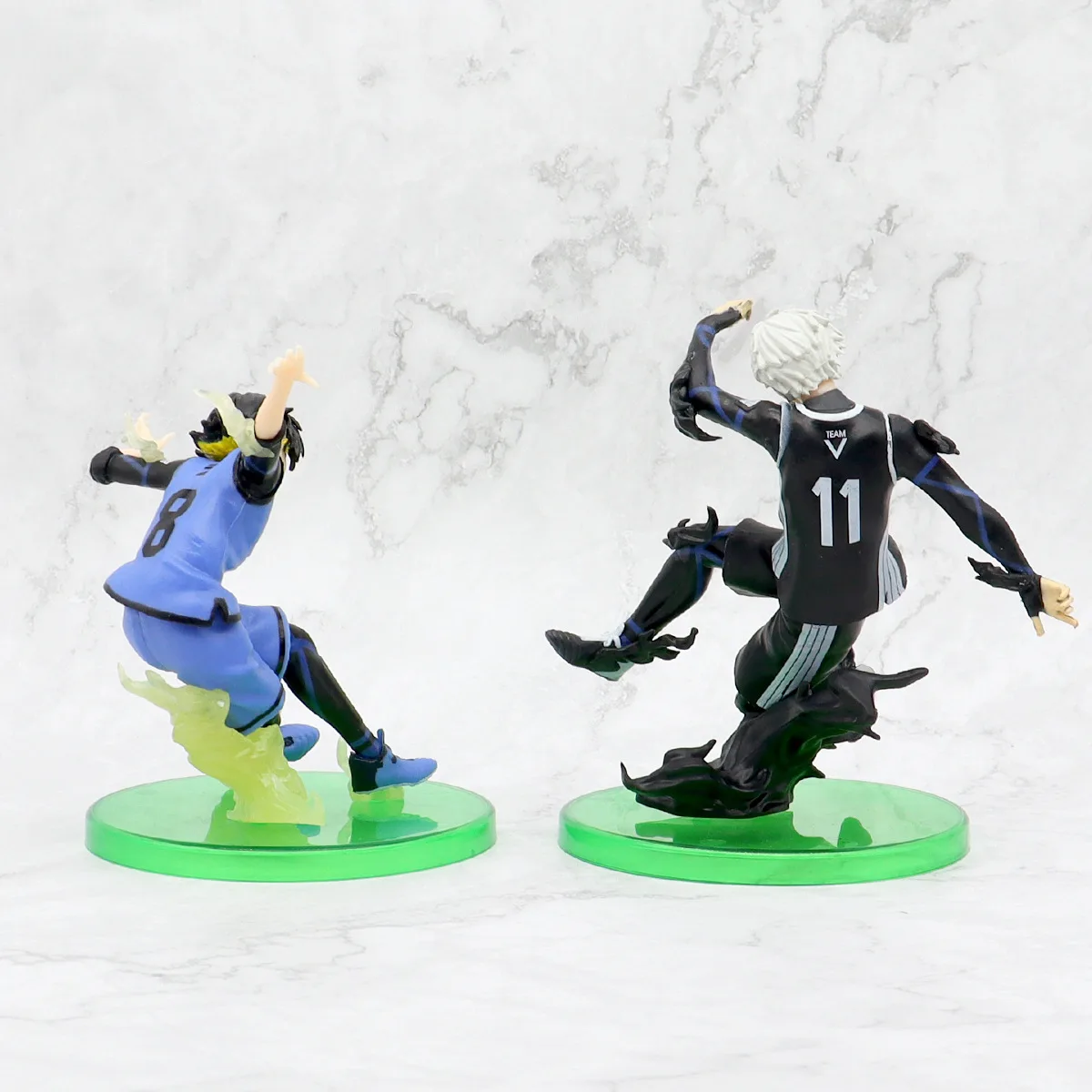 อะนิเมะ Captain Tsubasa Acchion Figures ตุ๊กตา Isagi Yoichi Nagi Seishiro Hachi ฯลฯ Meguru Mikage Reo PVC โหมด l และ ys สําหรับเครื่อง ds เทคนิคฟุต