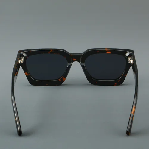 Imagen 2 del producto Gafas de sol con montura de acetato de lujo, gafas de sol polarizadas rectangulares, diseño de moda, alta calidad, UV400, gafas para exteriores, hombres y mujeres
