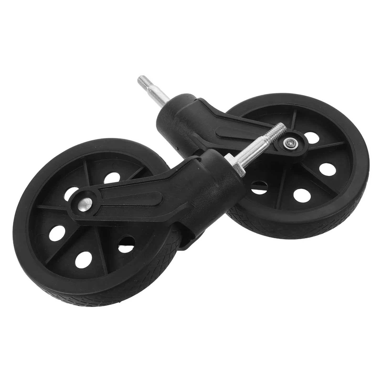 2Pcs Shopping Cart Parts Front Stem Swivel Bearing Caster Wheel for Replacement Silent Smooth Rolling Utility Grocery Cart