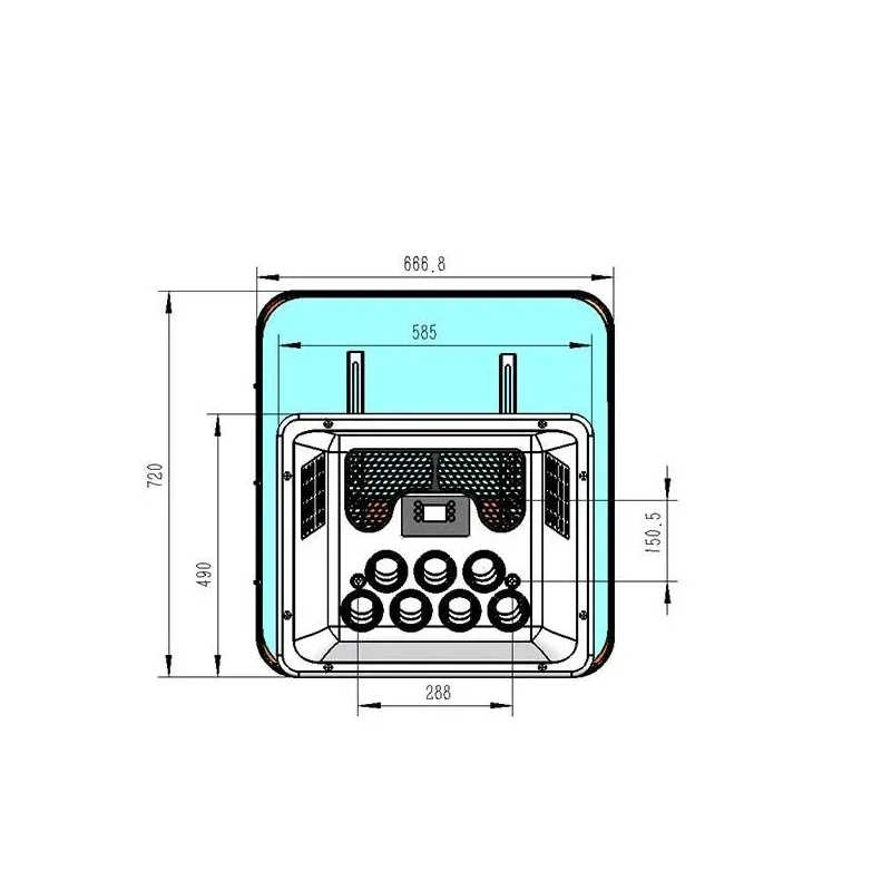 

Electric Car Roof Air Conditioner Portable Integrated Cooling And Heating Machine 12/24/48/60/72v Suitable For Rv Campers Trucks