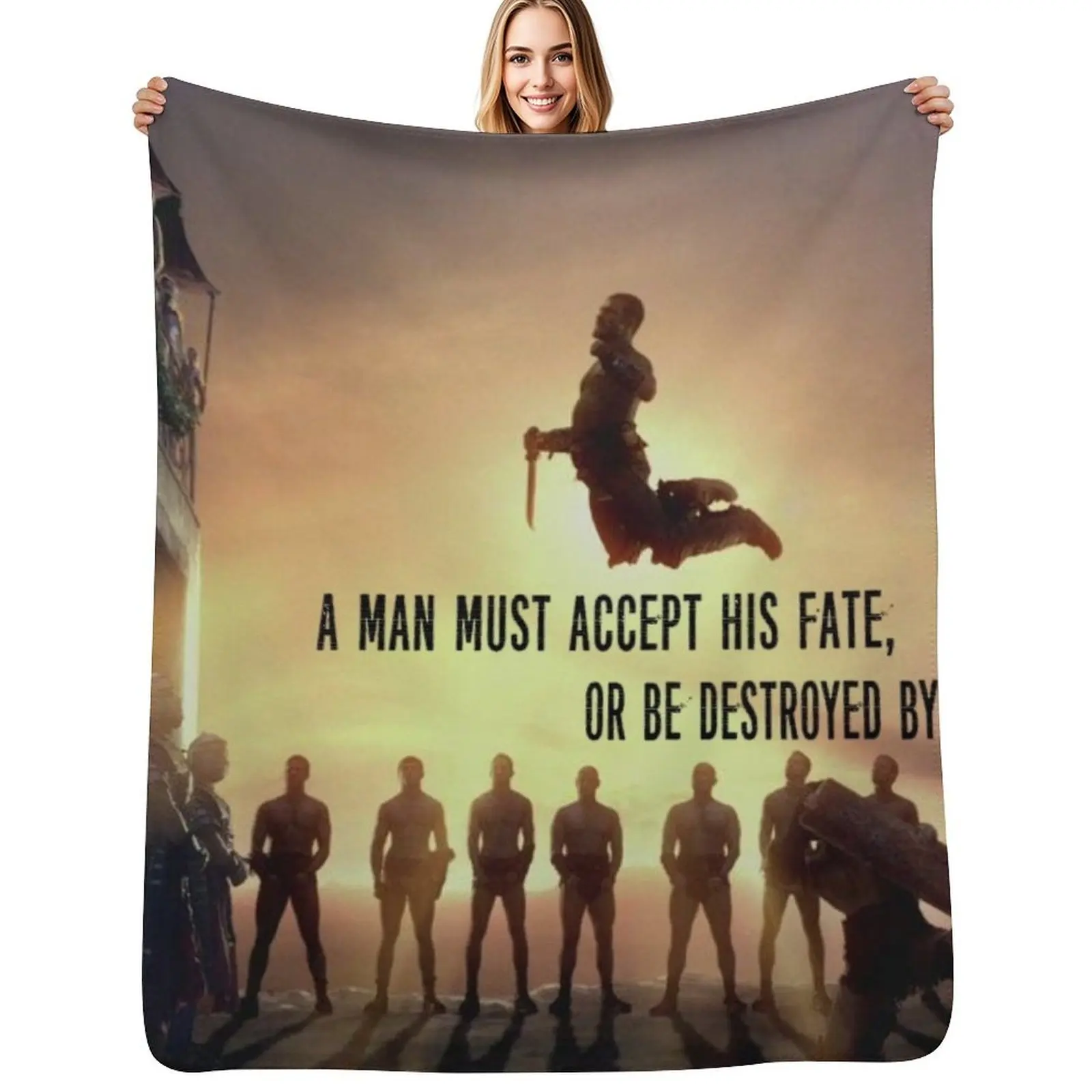 

Spartacus-quote Throw Blanket Designers sofa bed Comforter Giant Sofa Blankets
