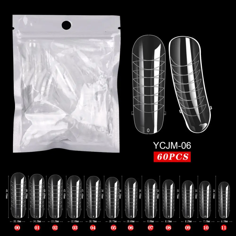 Quick Building Mold False Nails Nail Dual Forms Finger Extension Nail False Tips Mould Extension False Nails False Nail