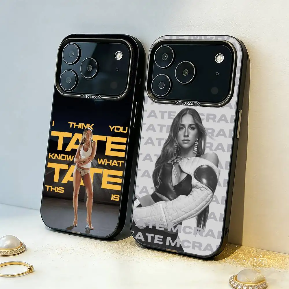 

T-Tate M-McRaeS Singer Phone Case For iPhone17 16 15 14 13 12 Pro Max Grey Black Matte Laser Metallic Aurora Funda