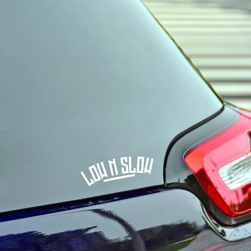 Body Bumpers Doors DIY Motorcycle Fuel Tanks, Waterproof Decorative Car Decals Low N Slow Personalized Car Window Stickers