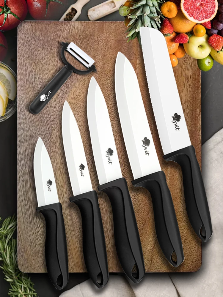 Keramik Messer 3 4 5 6 zoll Chef Utility Slicer Gezackten Brot Messer Schäl Küche Keramik Messer Set Zirkonia Klinge kochen Werkzeug – Detail 11