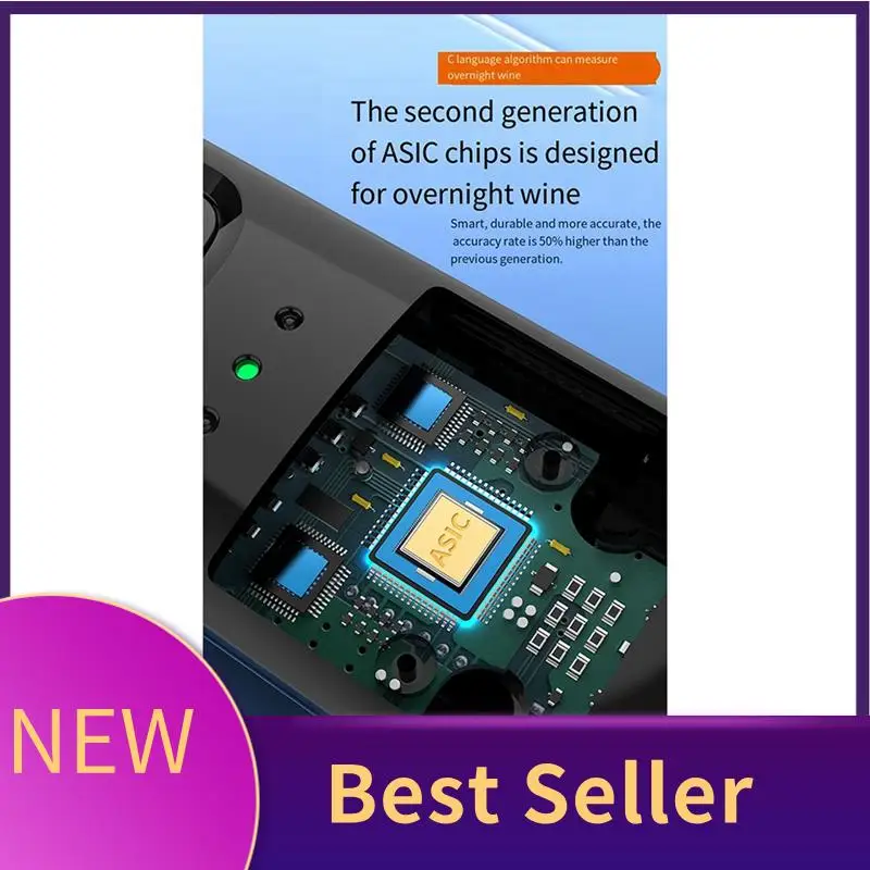 ABLU-Alcohol Tester Air-Blown Drunk Driving Test Measurement Alcohol Test Instrument Household High-Precision With Voice Easy To