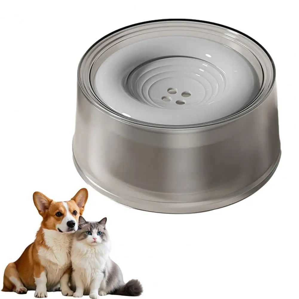 

Pet water dispenser dog cat feeding bowl No-Spill Floating Plate Slow Water Feeder Pet Dispenser for Dogs And Cats