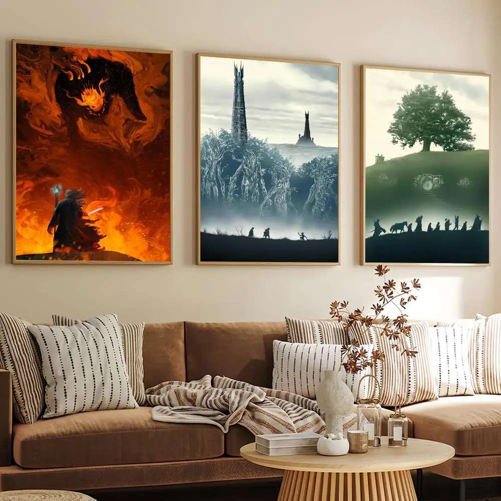 Film L-Lord of the R-Rings-S Poster Decorative Wall Art Mural Stickers Home Decor Gift for Living Room & Hallway