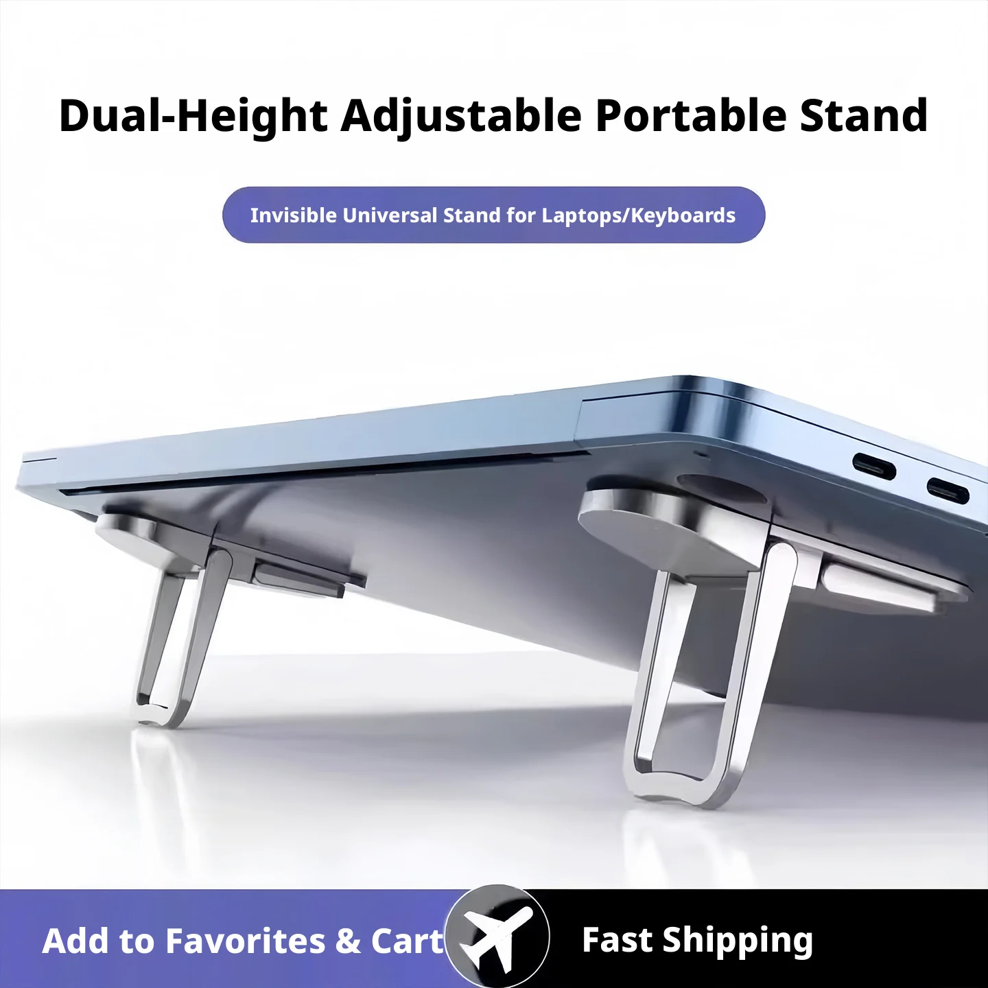 Foldable Laptop Stand Portable Notebook Support Base Holder Adjustable Riser Cooling Bracket Universal for Laptop Tablet