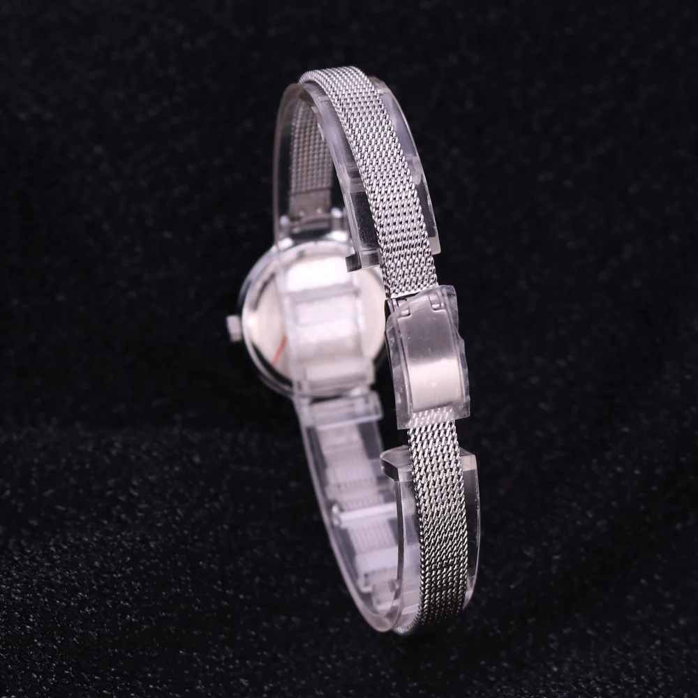 Mother-of-pearl Small Julius Lady Women's Watch Japan Quartz Fashion Rhinestones Hours Steel Bracelet Girl's Gift No Box