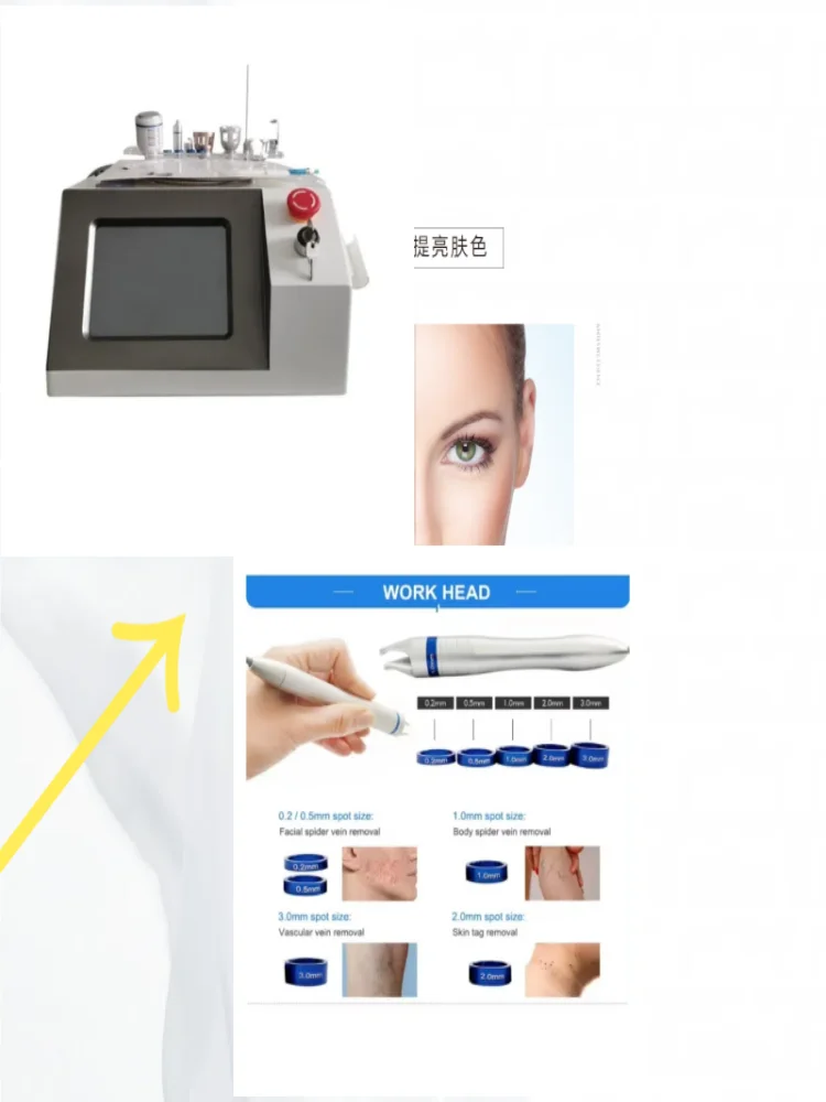 Multifunctional NEO Treatment and Physiotherapy Machine, Vascular Diode, Nail Fungus, Safe and Scarless, 60W, 980nm, 6 in 1, 202