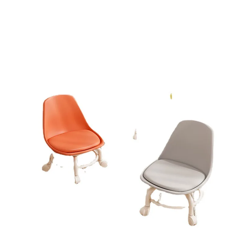 

Small stool pulley low stool with universal wheel toddler stool household lazy roller skating beautiful sewn small chair
