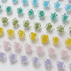 2PCS Handmade Glass Beads Macaron Color Bubble Bead DIY Making Supplies For Bracelet Accessories Material