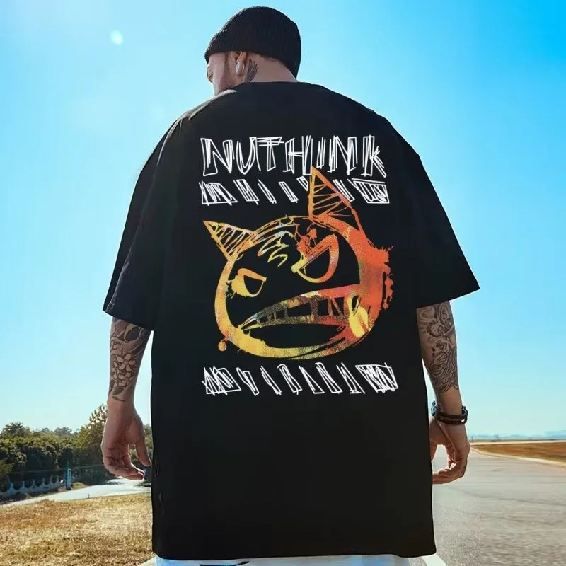 2024 New Anime Devil Printed T-Shirt Hombre Y2K Streetwear Oversized Tee Shirts Summer Breathable Hip Hop Short Sleeve Tshirt image 6