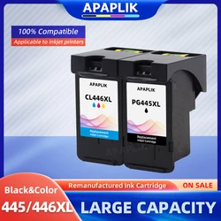 APAPLIK Ink Cartridge for Canon PG 445 CL 446 PG-445 PG445 CL-446 XL for Canon PIXMA MX494 MG2440 MG2940 MG2540 MG2540S IP2840