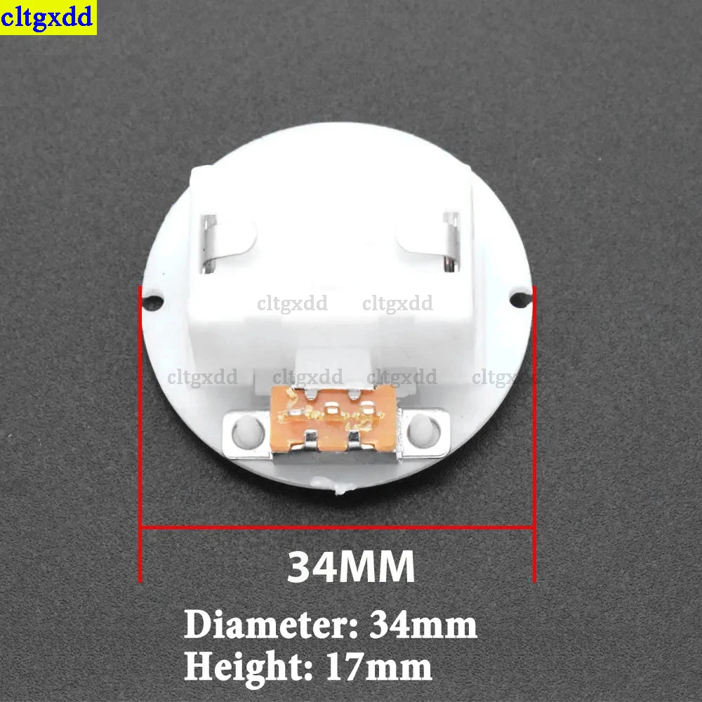 Cltgxdd 1 zestaw białego okrągłego pojemnika na baterie z osłoną przełącznika odpowiedniego do uchwytu baterii AG13/LR44 uchwyt menedżera gniazda