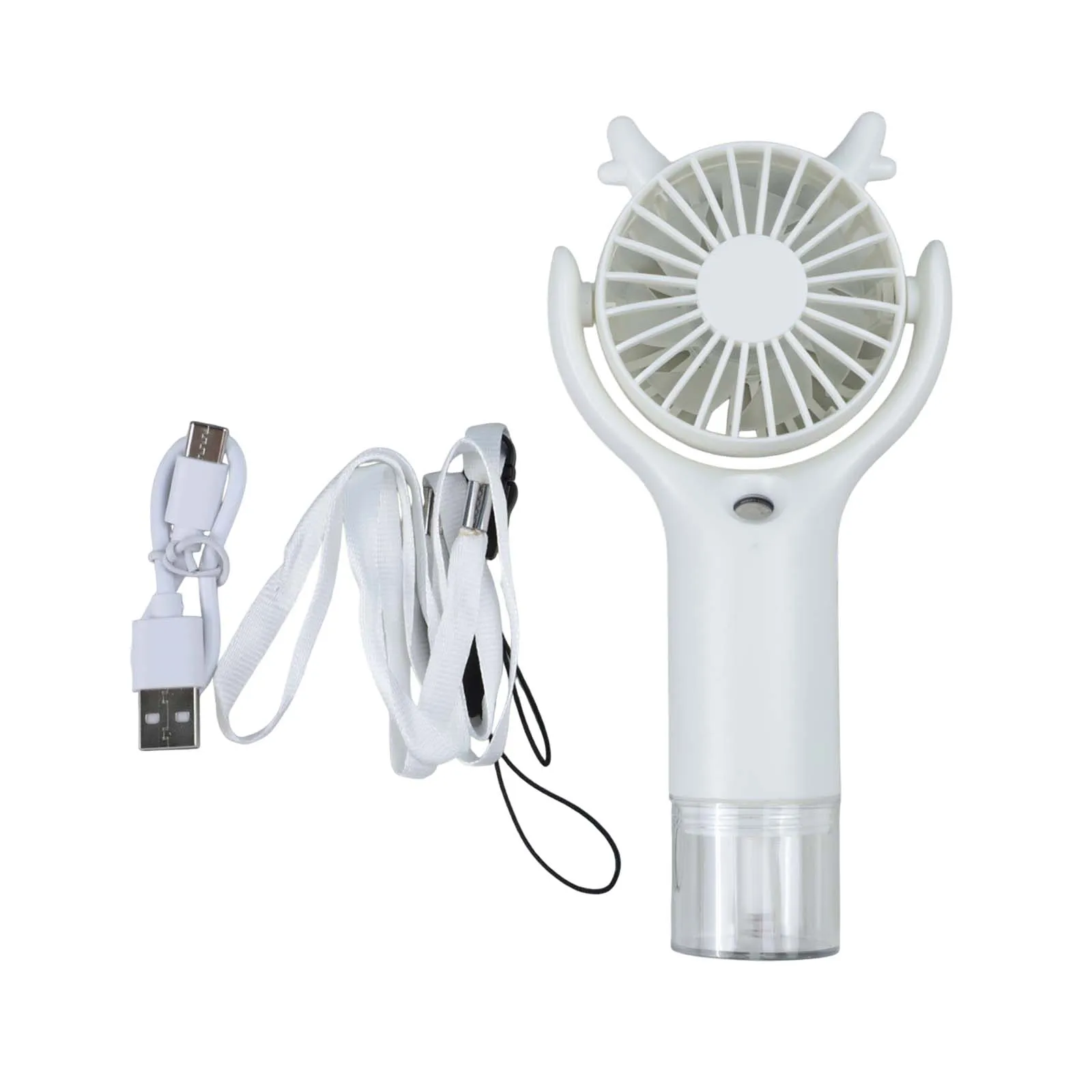 Handheld Rechargeable Mist Fan with Water Spray Portable Cooling Device for Travel Office Desk Home and Outdoor Camping