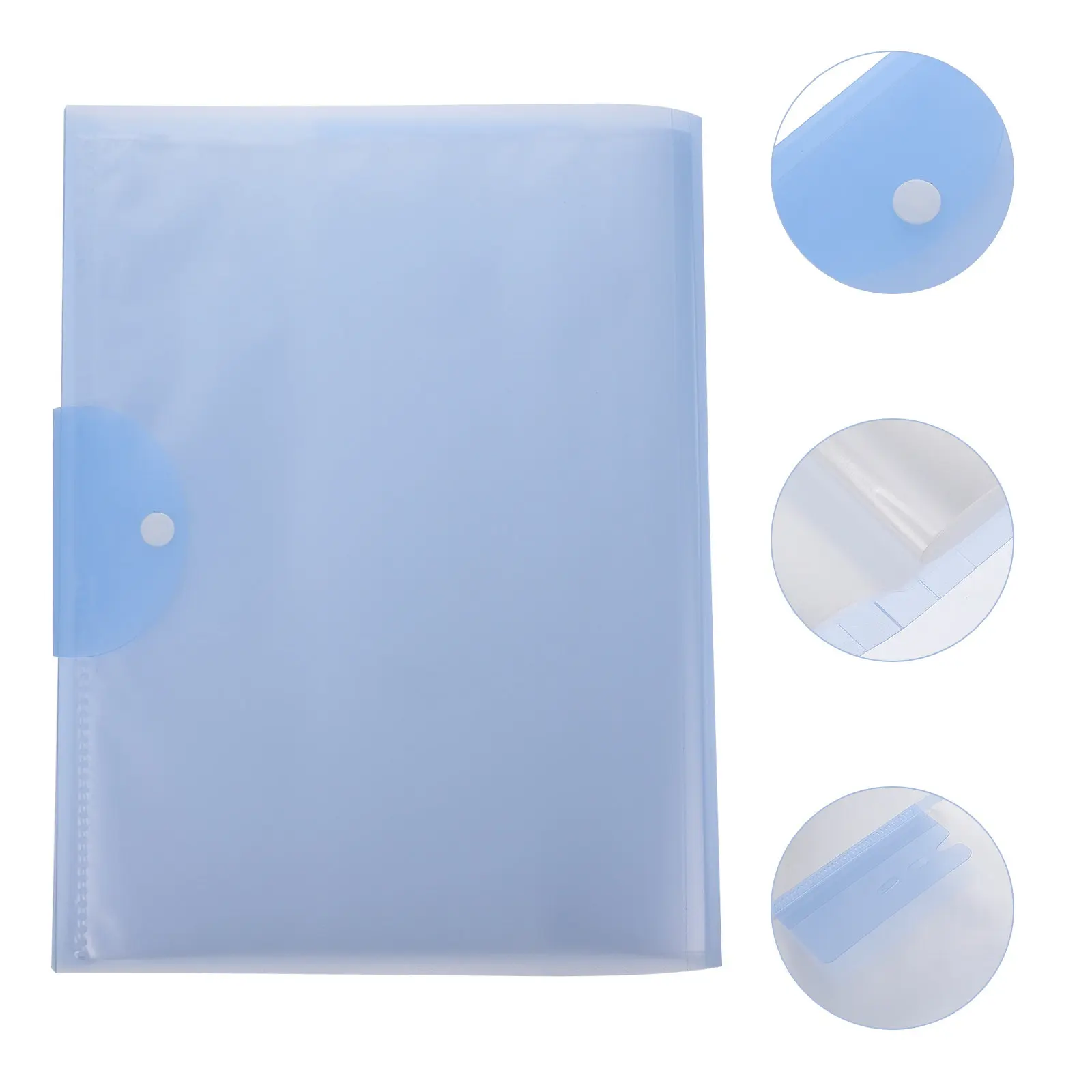 

1Pcs 40 Pockets A3 Size File Folder Waterproof Plastic Simple Fashionable Document Organizer for Home Office School Travel