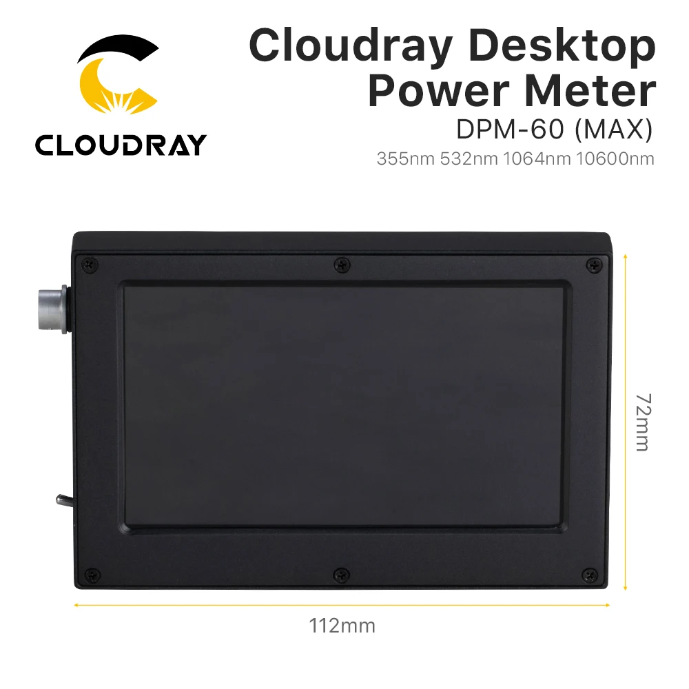 Cloudray Desktop Power Meter 60W High Accuracy Touch Screen Power Meter DPM-60 Dynamometer for Laser Engraving & Cutting Machine