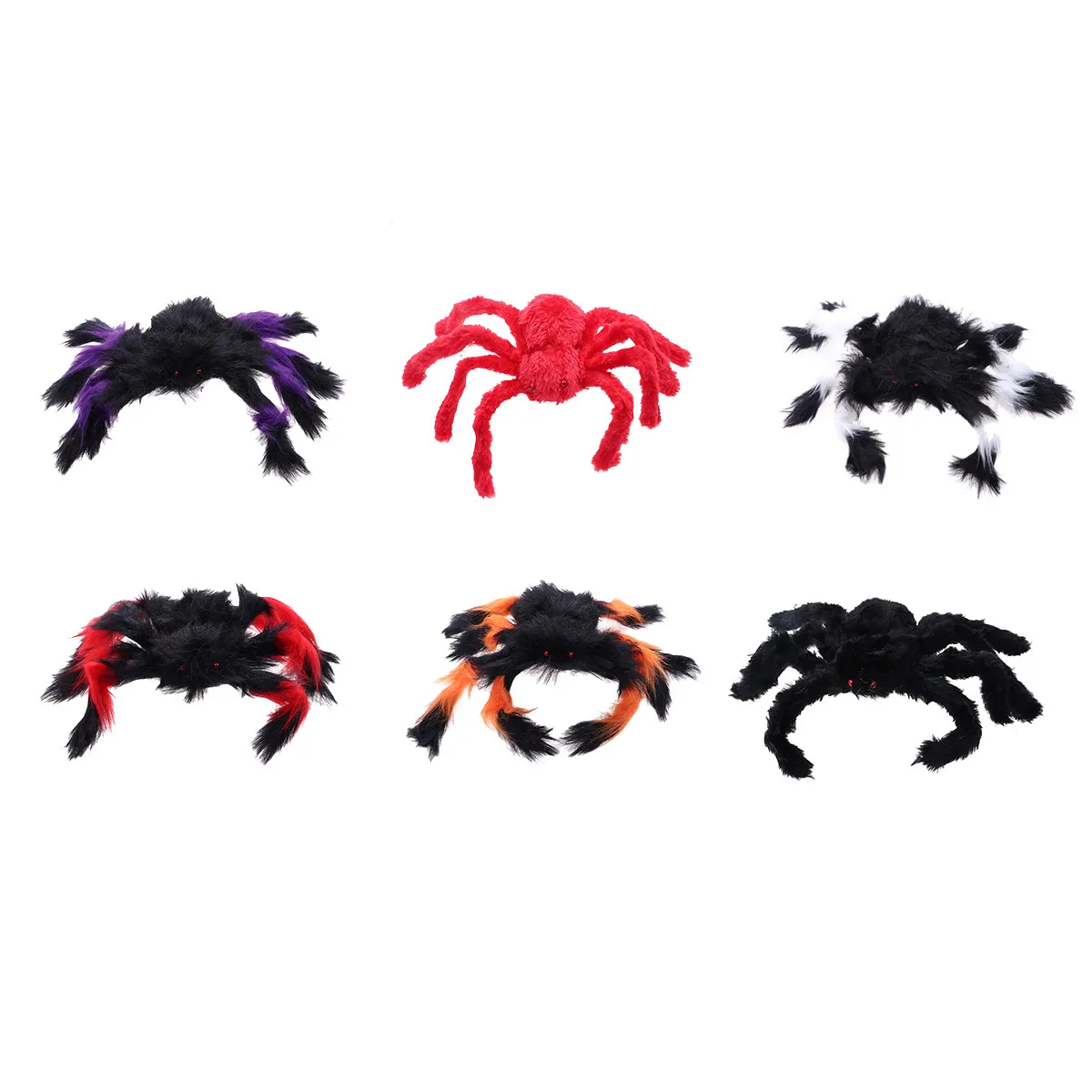 6-pcs-halloween-colorful-realistic-spiders-decoration-toy-party-prank-decorations