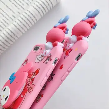 Pro iPhone 16 15 14 13 12 mini 11 Pro X XS Max XR 6 6S 7 8 Plus SE2 3D Melody Hello Kitty držák telefonu pouzdro na krk 8 nejlepší prodej Kryt na telefon Hello Kitty - №1