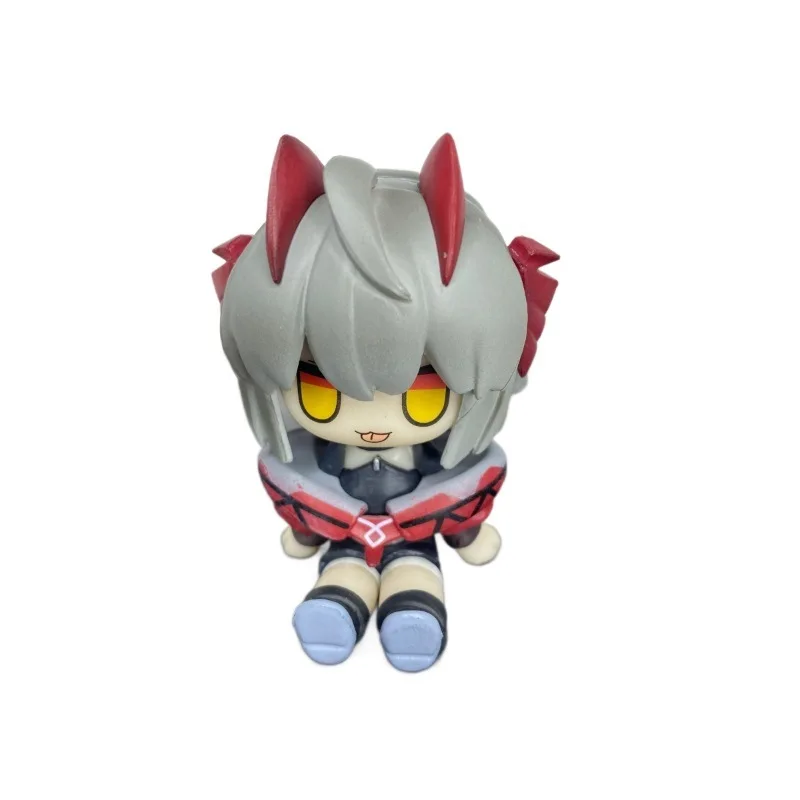 귀여운 Arknights Silent Texas Chibi 피규어 귀여운 데스크탑 장식품 소장용 애니메이션 피규어 책상 장식 장난감 선물