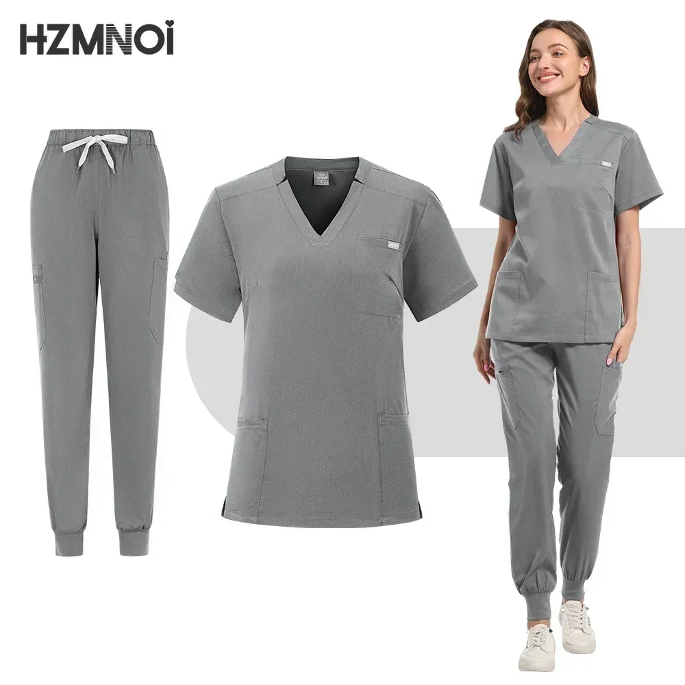 High Quality Suit Medical Nurse Uniforms Multicolor Scrubs Set Beauty Salon Spa Work Clothes Surgical Gowns Nursing Accessories