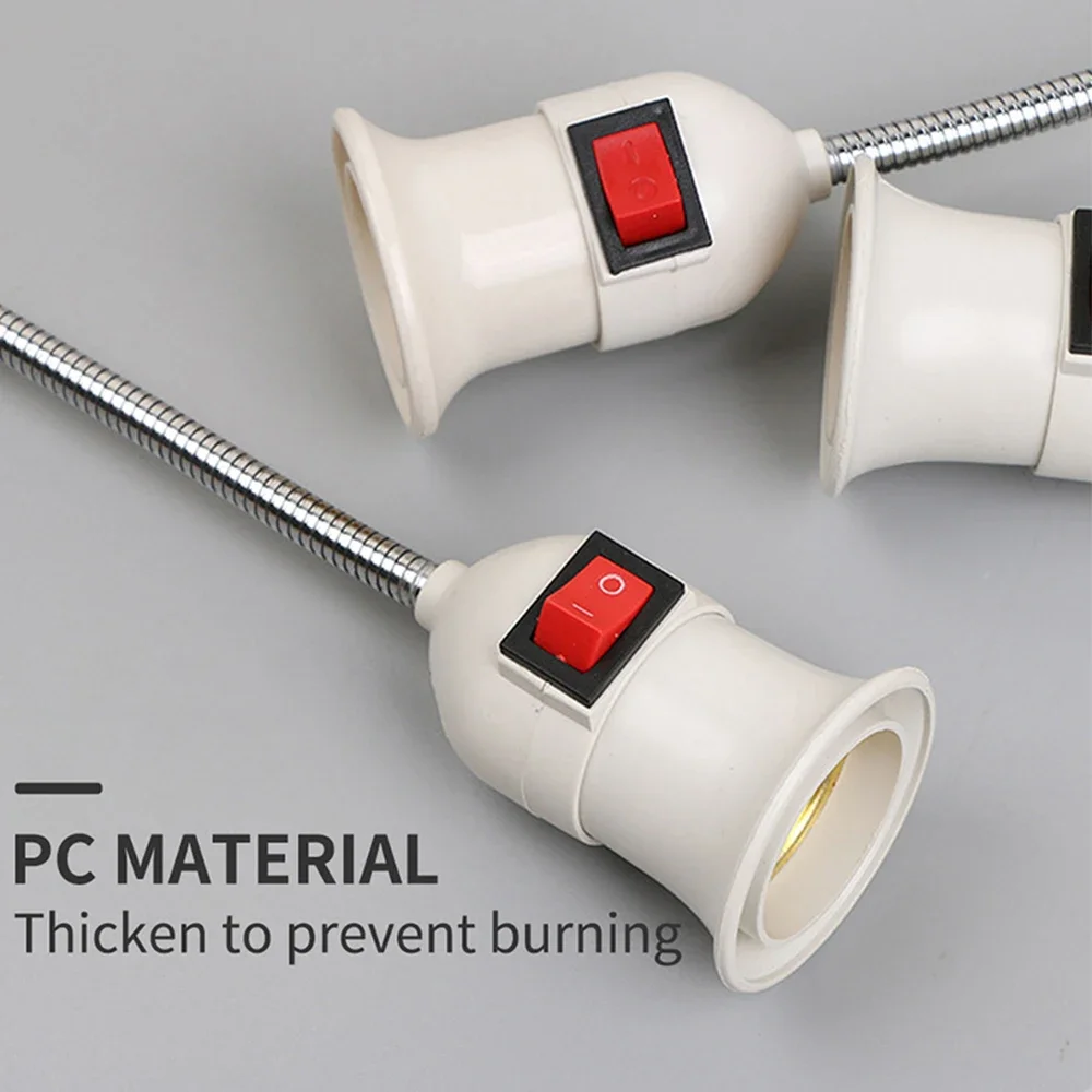 Direct Plug-in Rotary Lamp Head E27 Socket Lamp Converter with Switch EU US Plug Lamp Holder LED Table Lamp Led Base Lamp Base ﻿ image 3