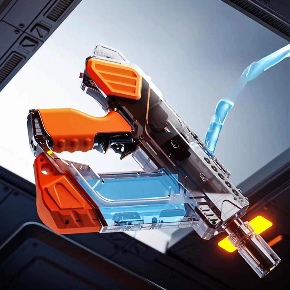 Zomerwaterpistool Automatisch continu elektrisch waterpistool met verlichting Pistool Zomer buitenzwembaden Stranden Speelgoed Kindercadeau