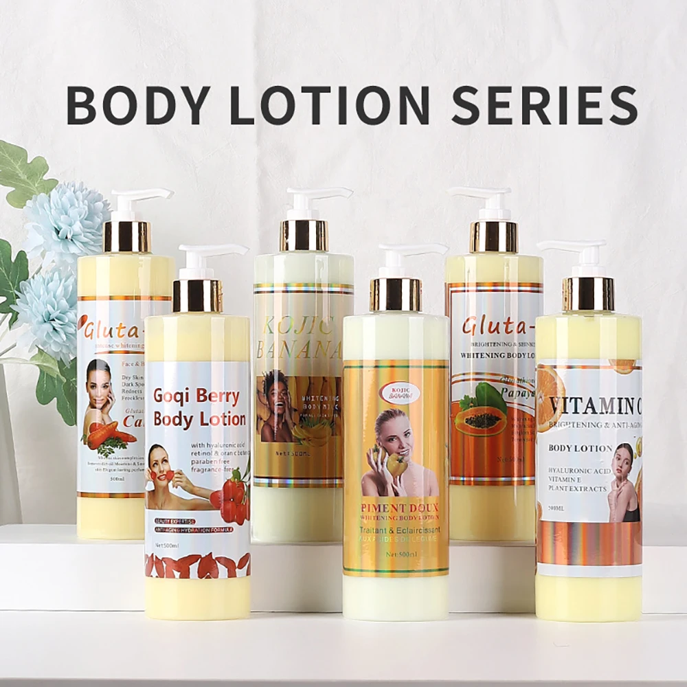 

Banana Body Lotion Papaya Vitamin C Relieves Dry Dehydrated Skin Exfoliator Brighten Skin Tone Moisturizing Body Care Cream