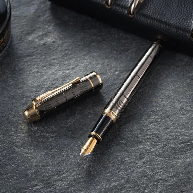 

Hero 953 Популярная перьевая ручка с металлическими матовыми сетками и узорами для бизнеса, офиса и школы, чернильная ручка Iraurita Fine 0,5 мм