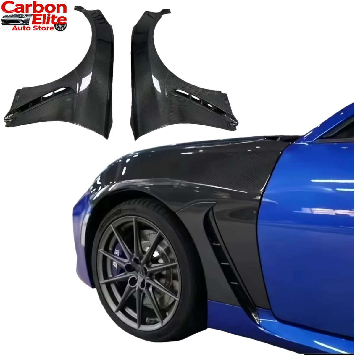 

Replacement FORToyota GR86 Subaru BRZ 2022+ Side Vent Mudguards Carbon Fiber