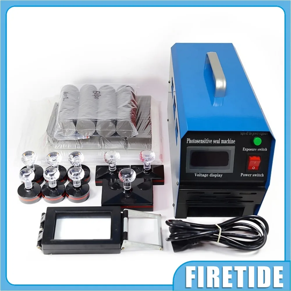 Exposure 1-3 Lamps Digital Display Photosensitive Flash Stamp Machine Stamping Making,for Cartoon Stamps, Wedding Seals