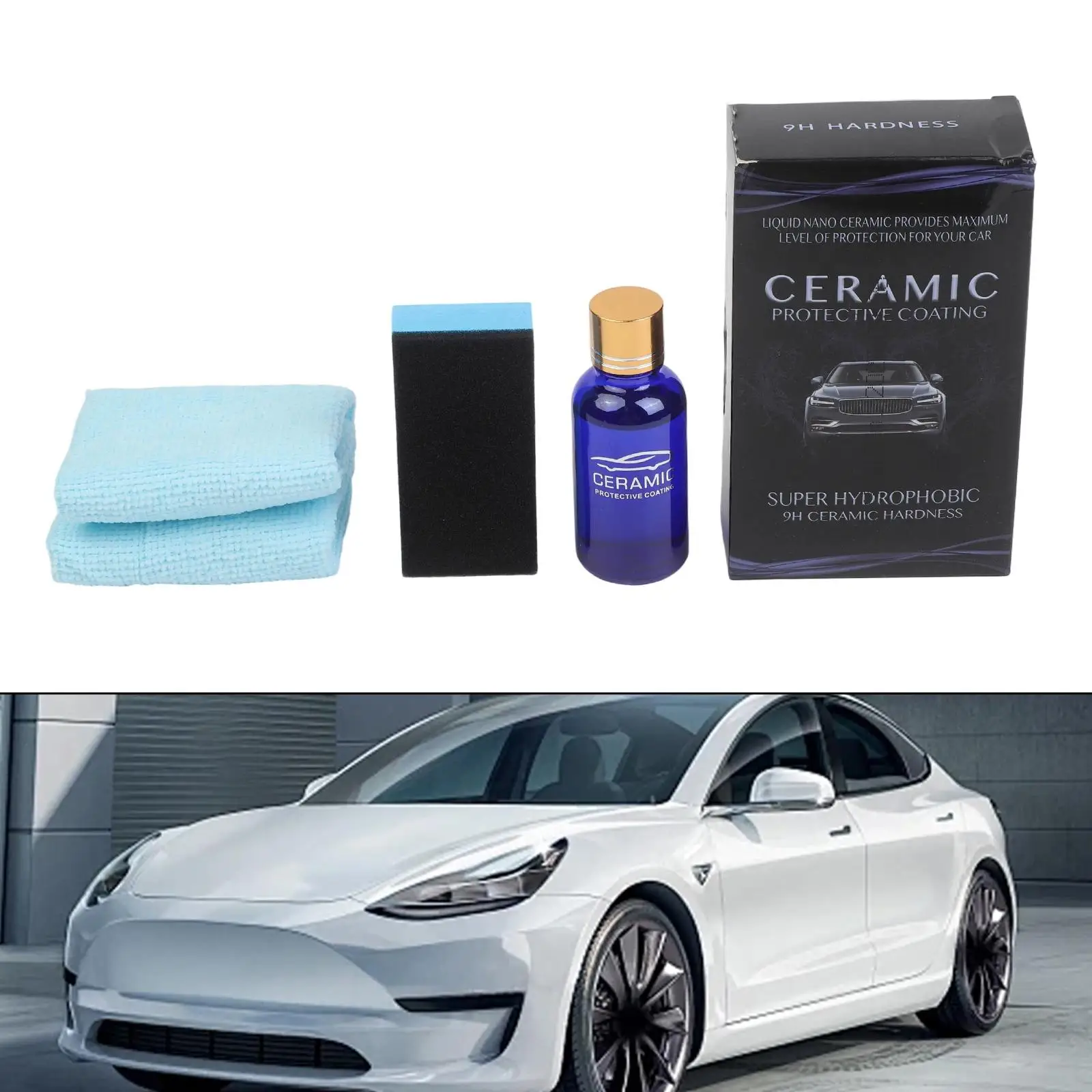 Polysiloxane-Based Glass Coating Liquid for Car Paint Care with PH2-12 Tolerance and 760 Degree Heat Resistance