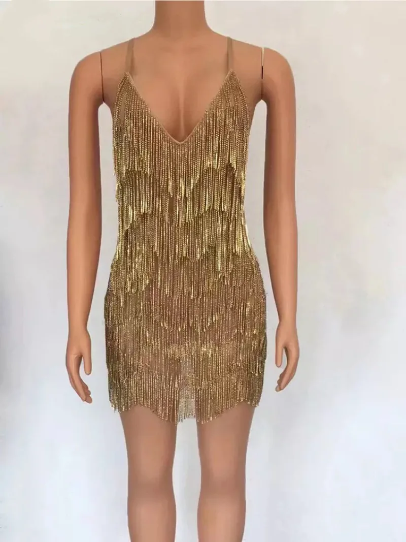 2025 Sexy Deep V Neck Rhinestone Fringe Latin Dance Dress Mini Party Dress Luxury Evening Gown For Women stage performance Wear - AliExpress 200000532 2025 Sexy Deep V Neck Rhinestone Fringe Latin Dance Dress Mini Party Dress Luxury Evening Gown For Women stage performance Wear - AliExpress 200000532
