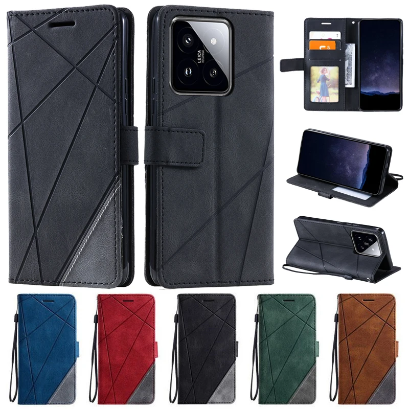 For Coque Xiaomi 14T Pro Cover Luxury Flip Wallet Leather Case on for Funda Xiomi Xiaomi 14T Pro Xaomi14T 14TPro Phone Case Bags