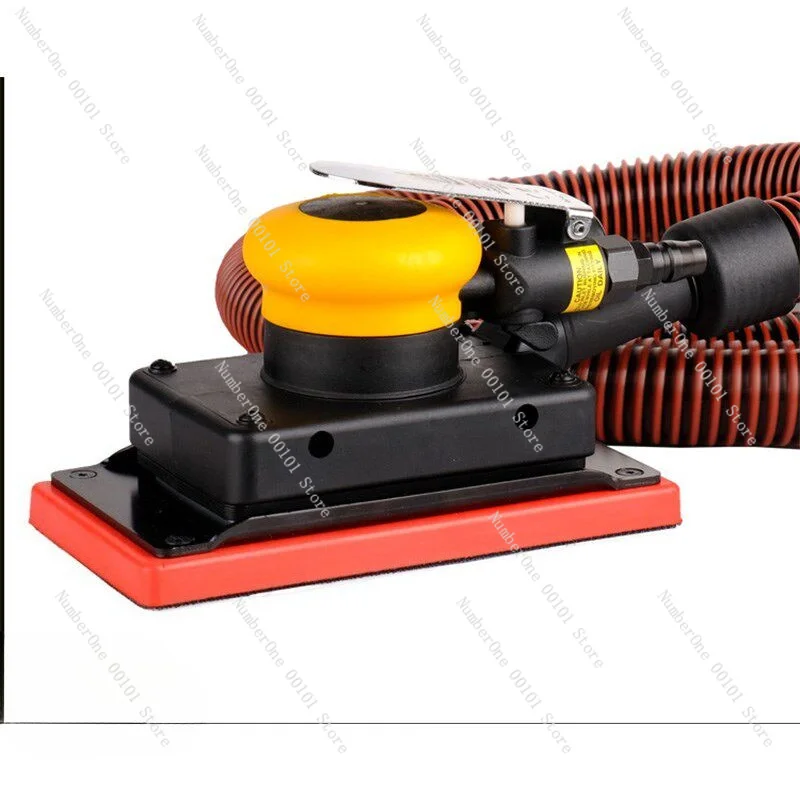 Rectangular Pneumatic Dry Sander, for Auto Body Filler Sanding with Central Dust Extraction, Car Polishing Grinder