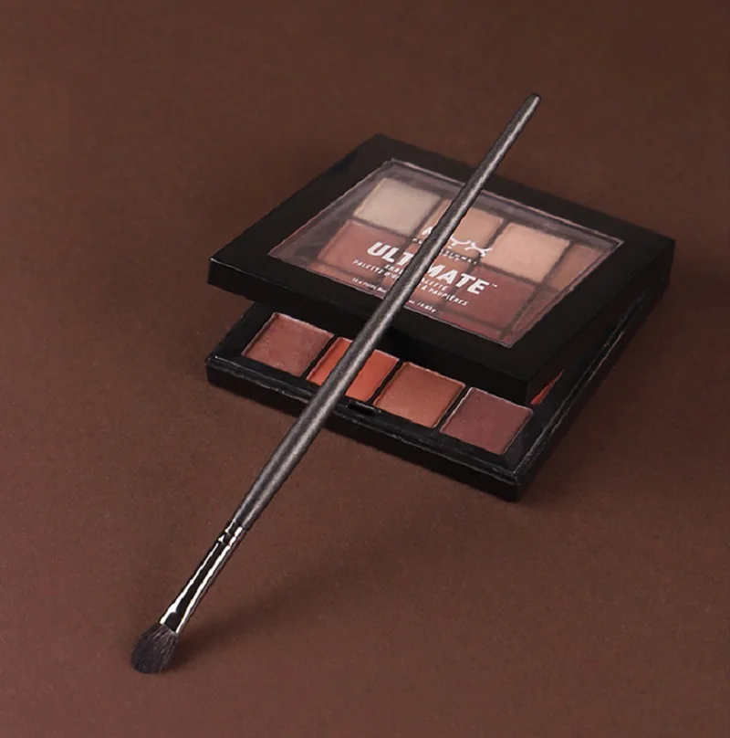 Piccasso Grey Makeup Brush No.207A Wool Small Eyeshadow Brush Fluffy Wool Solid Wood Professional Black Eyeshadow Brush Small