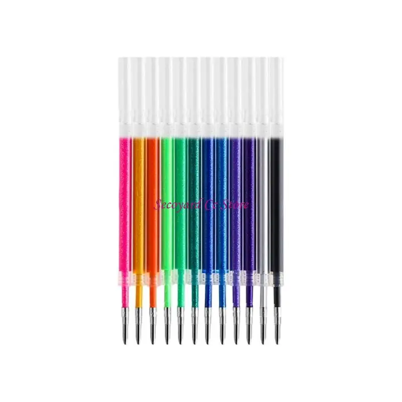 

N3UC Assorted Color Gel Inks Pen Refill 1.0MM Glittering Gel Pen Refills For Notebook Journal Sketching Scrapbooking Doodling