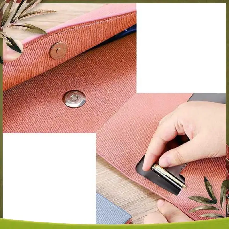 New-Document Holder Waterproof Portfolio Envelope Folder Case With Snap Closure Pink
