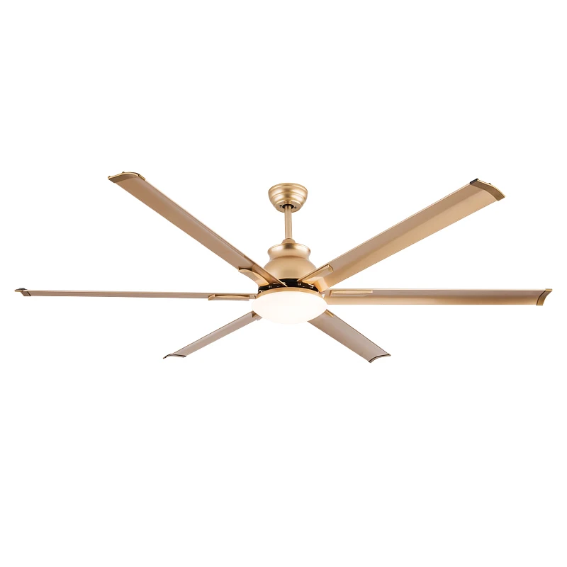 Premium 70-inch Industrial Ceiling Fan with Light and Remote Control High-Power Motor 6-Speed Aluminum Blades Ceiling Fan