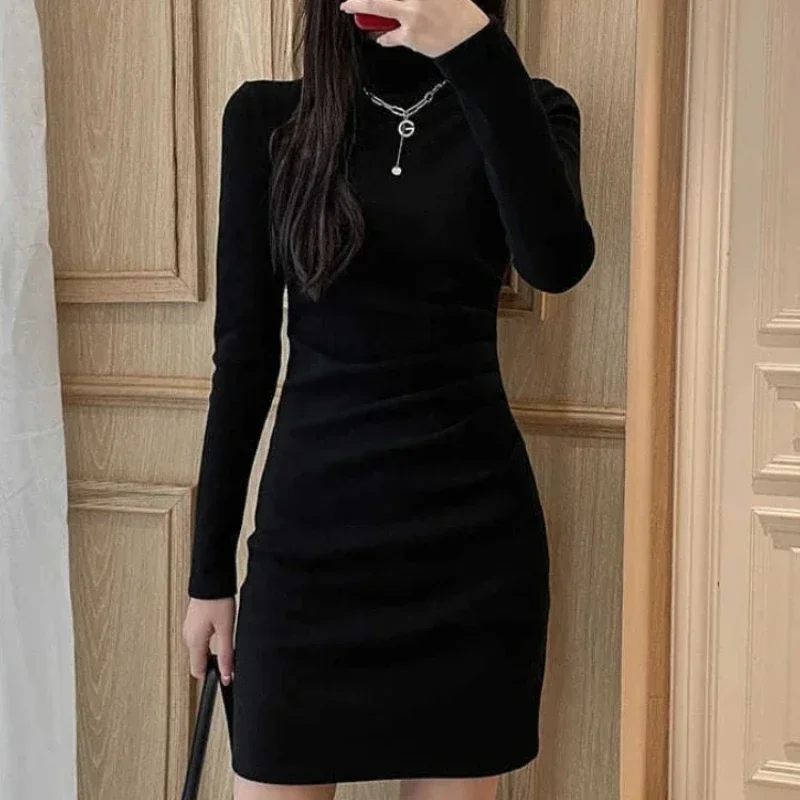 Extreme Mini Bodycon Short Woman Knitted Dress Long Sleeve Crochet Dresses for Women Hot Elegant and Pretty Curvy New In Thic X