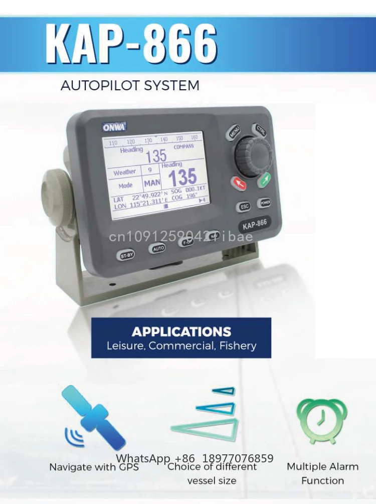 KAP-866 Marine stuurautomaatsysteem Marine Electronics stuurautomaat compleet