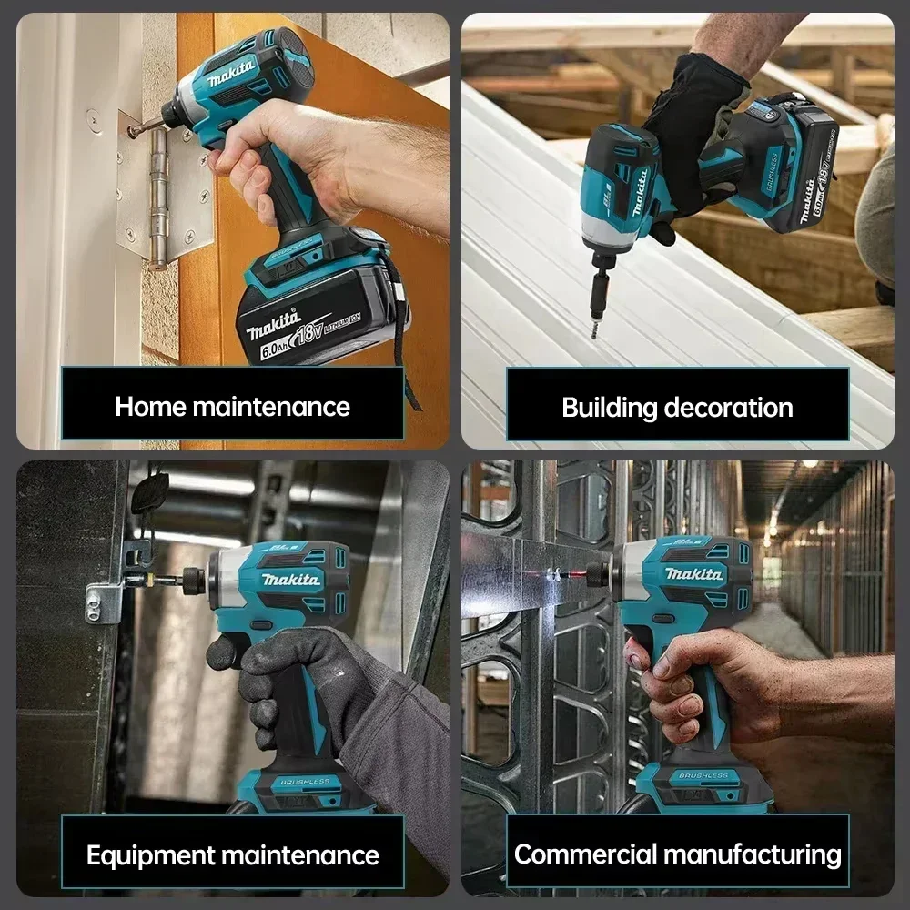 

DTD173 Makita1800RPM Cordless Impact Driver 180N.m Brushless Motor Electric Drill Wood/Bolt/T-Mode For Makita Battery P