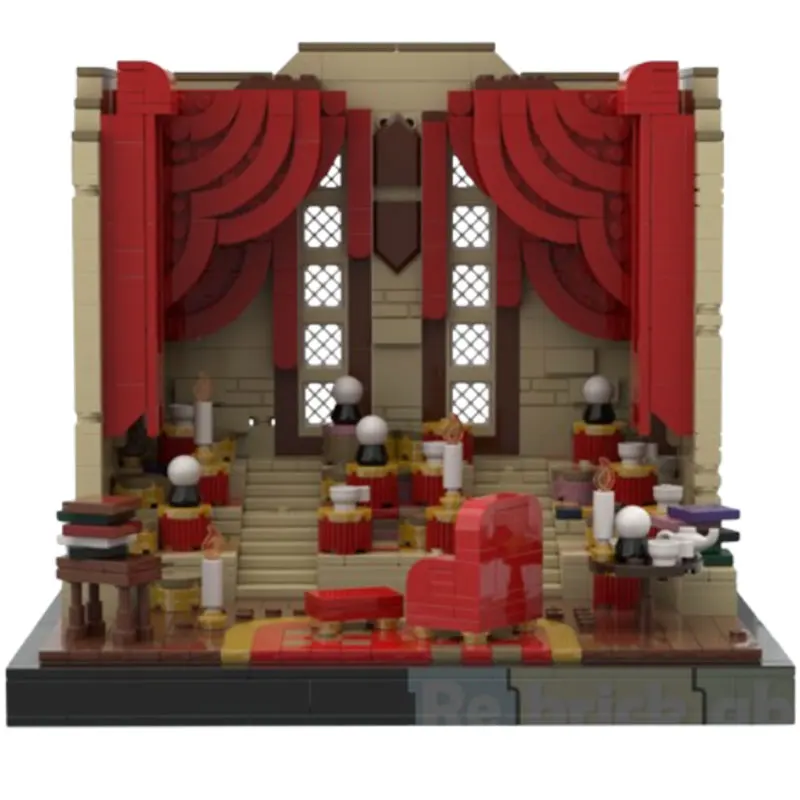 1241 pezzi MOC- 210862   Professor T's Divination Classroom Castle Deries Building Block Modello Particelle Assemblaggio fai-da-te Regalo per bambini