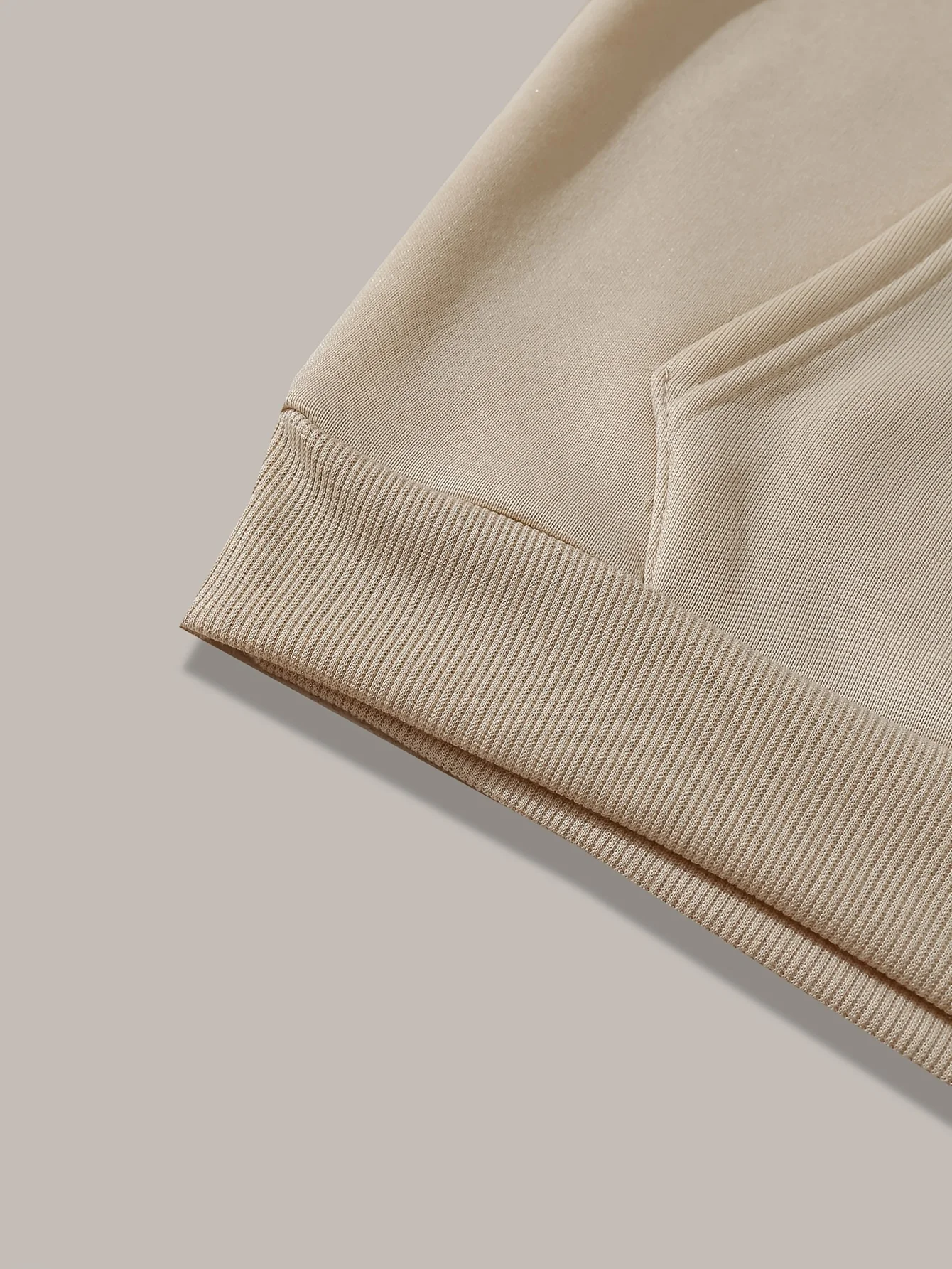 �Jesus ist König, Offenbarung 17:14“ Kapuzenpullover, Hip-Hop-Sport-Sweatshirt mit christlichem Glaubensaufdruck, beige, lässiger Pullover mit gerippten Bündchen – Detail 5