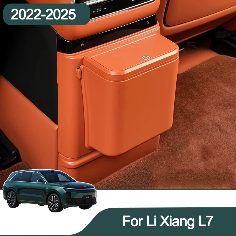

Anti-kick trash can for the rear refrigerator of the car For Li Xiang L7 Trash can interior modification accessories